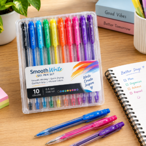 Premium Smooth Writing Gel Pen Set – 10 Pack